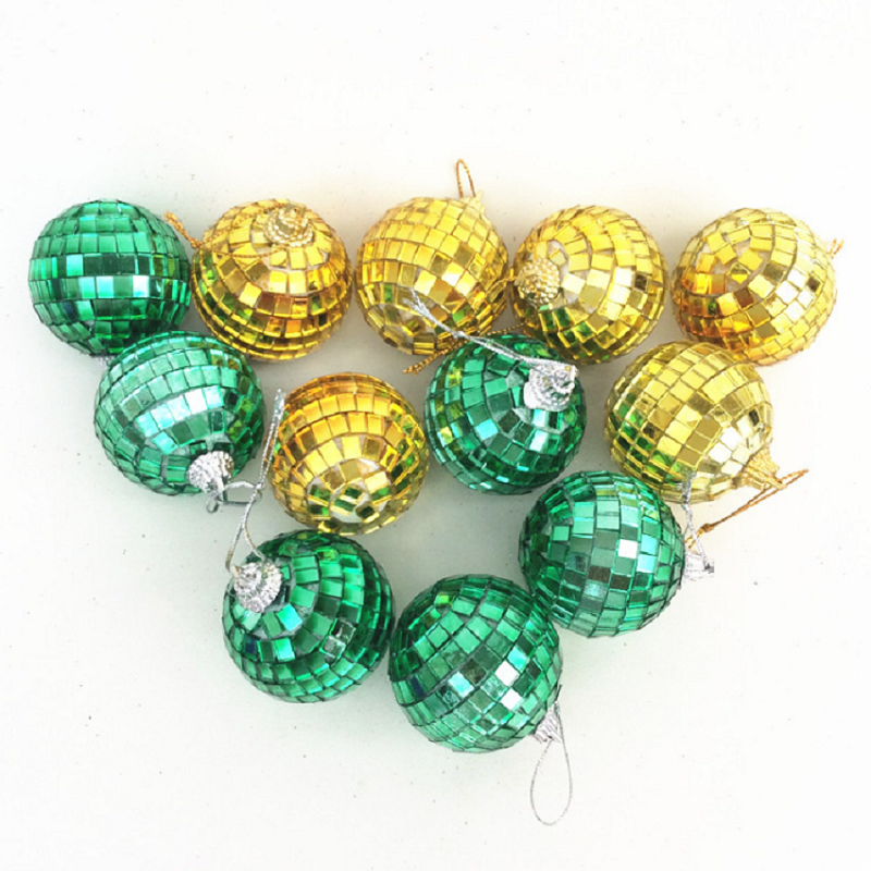 Mengshi Toys, colorful mirror balls, Christmas decorations, colorful mirror reflective balls, bar Disco balls, wedding glass balls, cake decoration ornaments, Christmas supplies, Christmas tree products, Christmas ball decorations details Picture