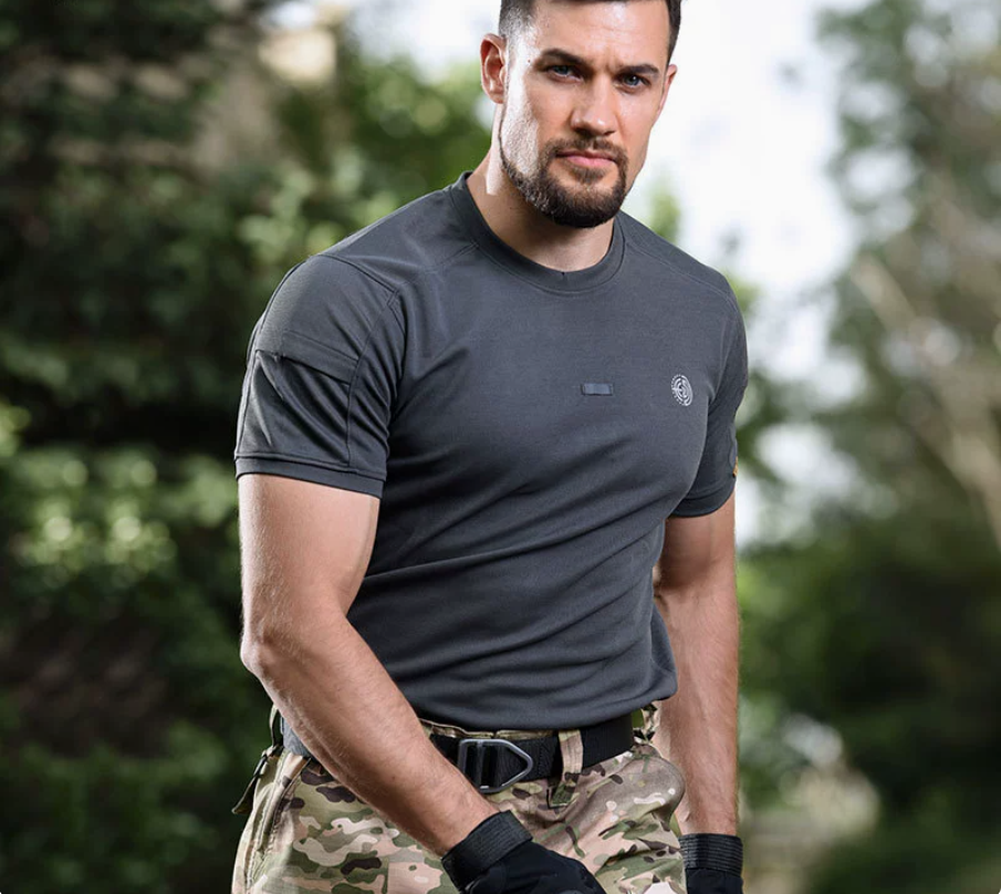 户外运动训练服夏季速干圆领运动T恤短袖男士战术作训作战T恤