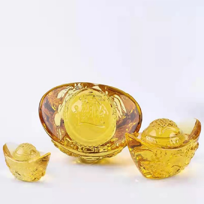 Crystal craft, crystal tree ornaments, crystal clusters, small lantern handicrafts, crystal tree shapes, factory direct sales, K9 yellow crystal ingots, dragon pattern ingots, crystal ornaments, office ornaments, factory direct sales, dragon character jade Specification drawing