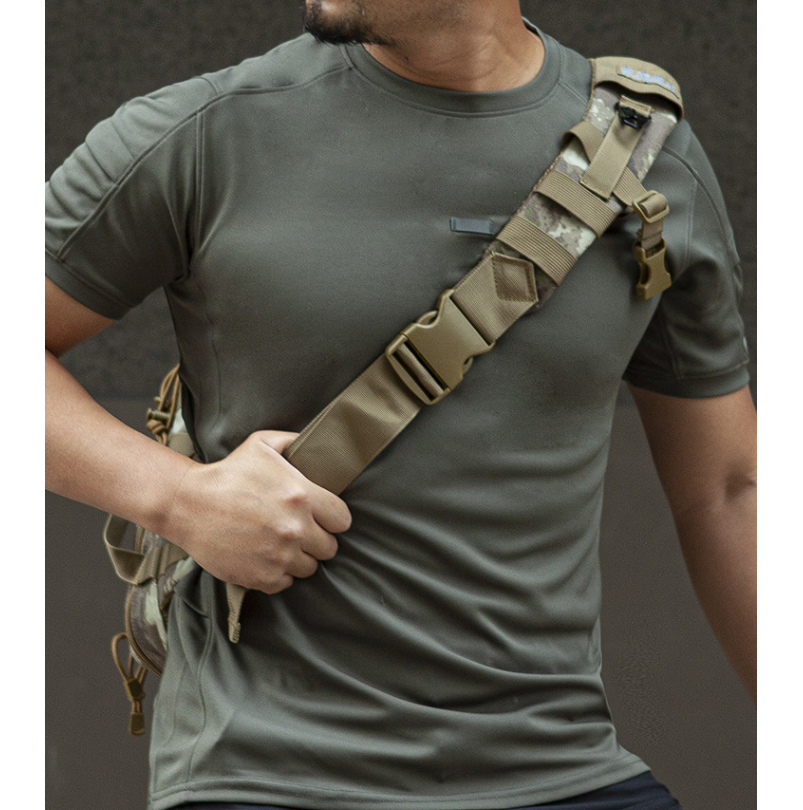 户外男士夏季战术圆领T恤轻薄透气弹力修身运动coolmax短袖