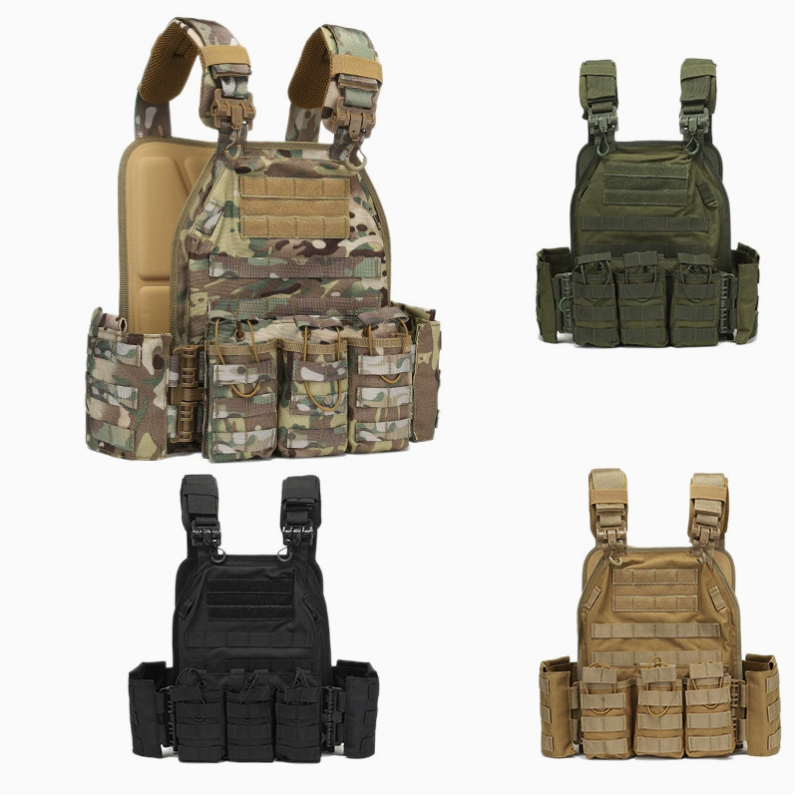 快拆防水耐磨战术马甲装备作战背心户外军迷CS防护男士快脱作训服