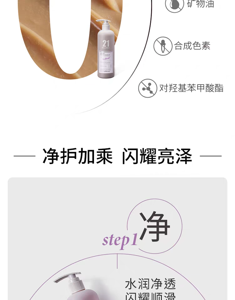 Original Fama 21 Revitalizing and Beautifying Hair Essence Lotion 602ml, post-dyeing color-protecting Hair conditioner Dry and frizzy detail image 9