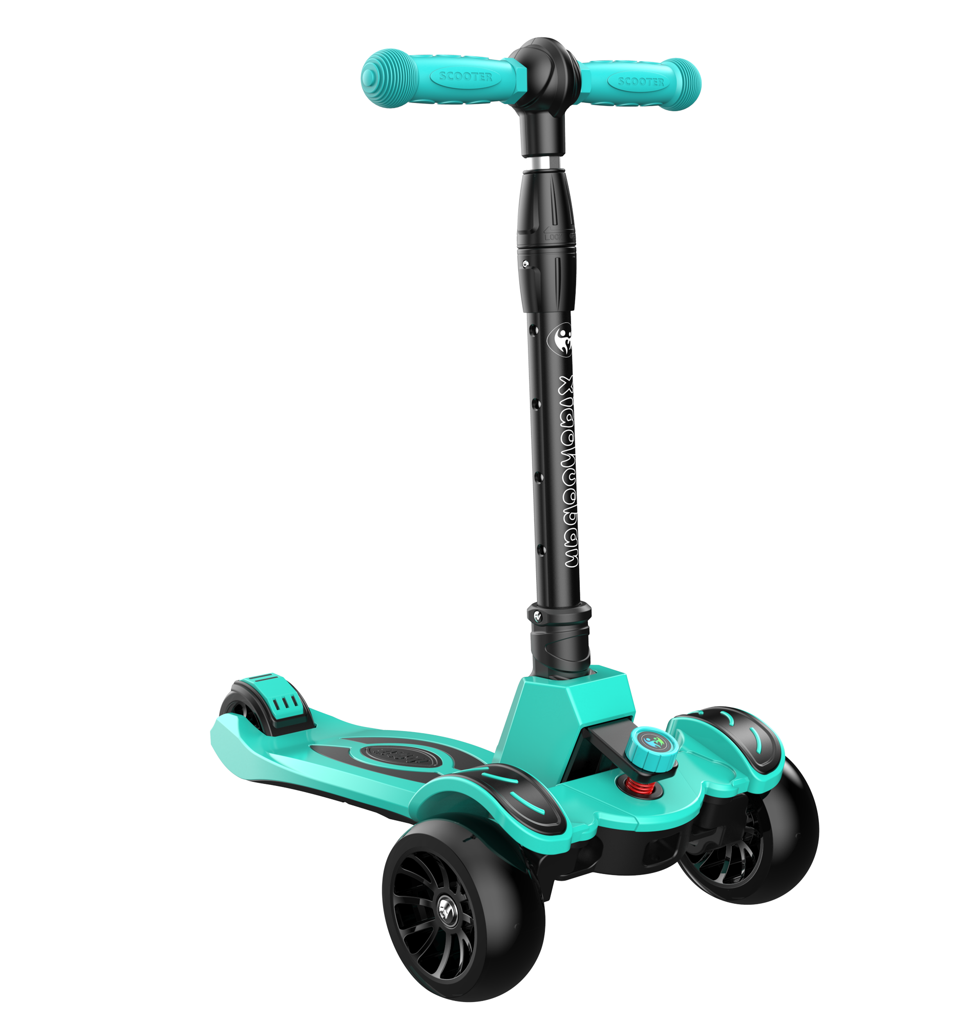 Red and black children 's scooter, self-designed, factory direct sales. Two-in-one children' s scooter. Three-in-one, both sitting and riding. Youdaoplaceholder0 -11 years old, domestic product Specification drawing