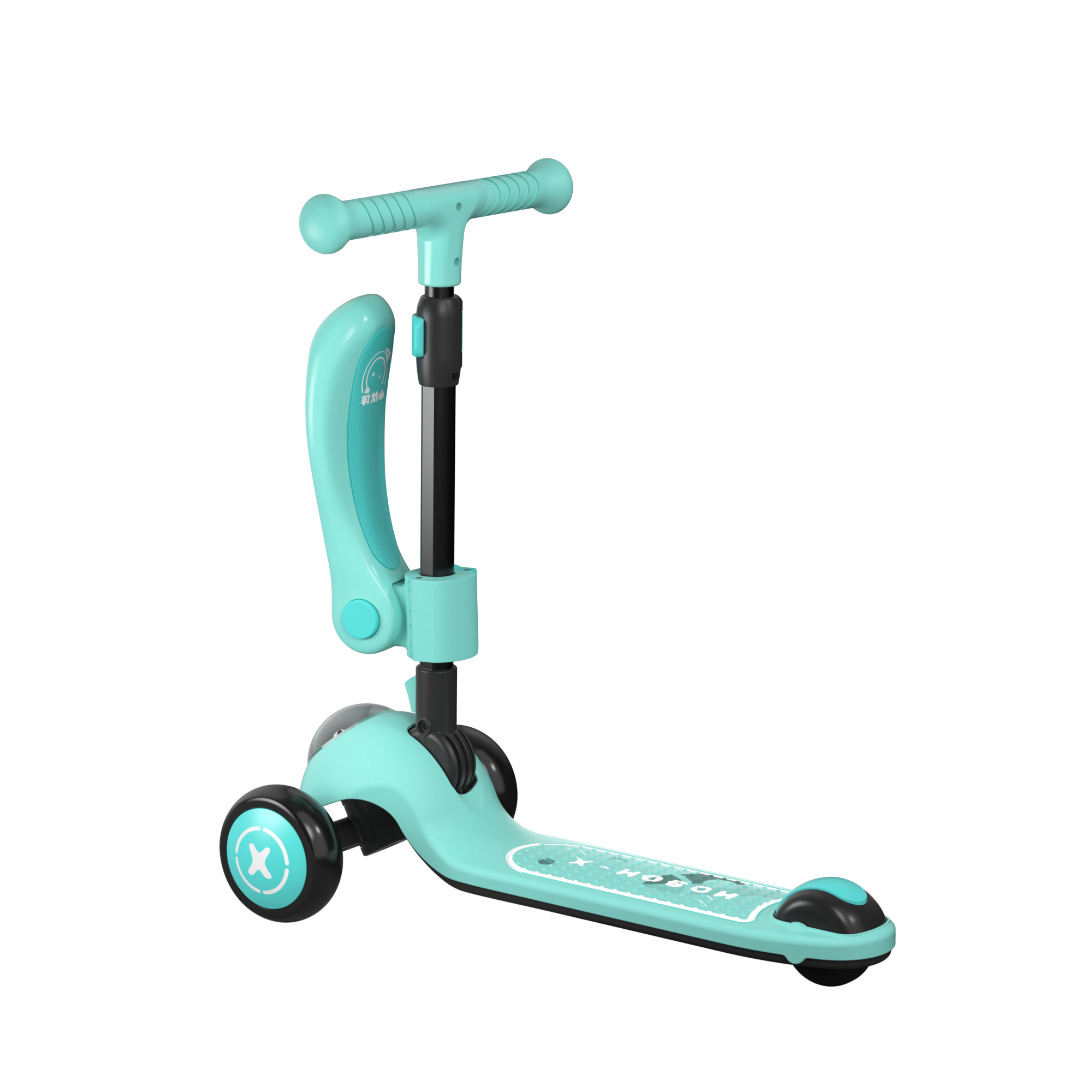 Factory-customized scooters for children aged 2-8, light-emitting scooters for small animals, one-button folding, two-in-one riding and sitting electric scooters for children, 1-year old toy gift packs for infants, waterproof and anti-slip Application Scenario