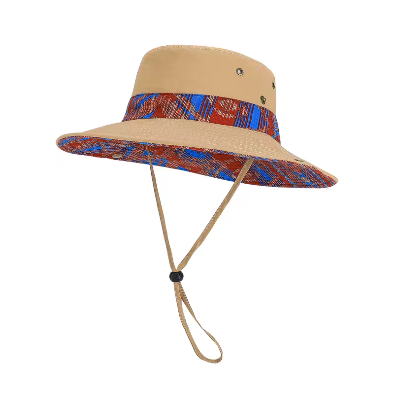 2026 New Ethnic-style sun hats, outdoor travel hats, men's and women's hiking hats Specification image
