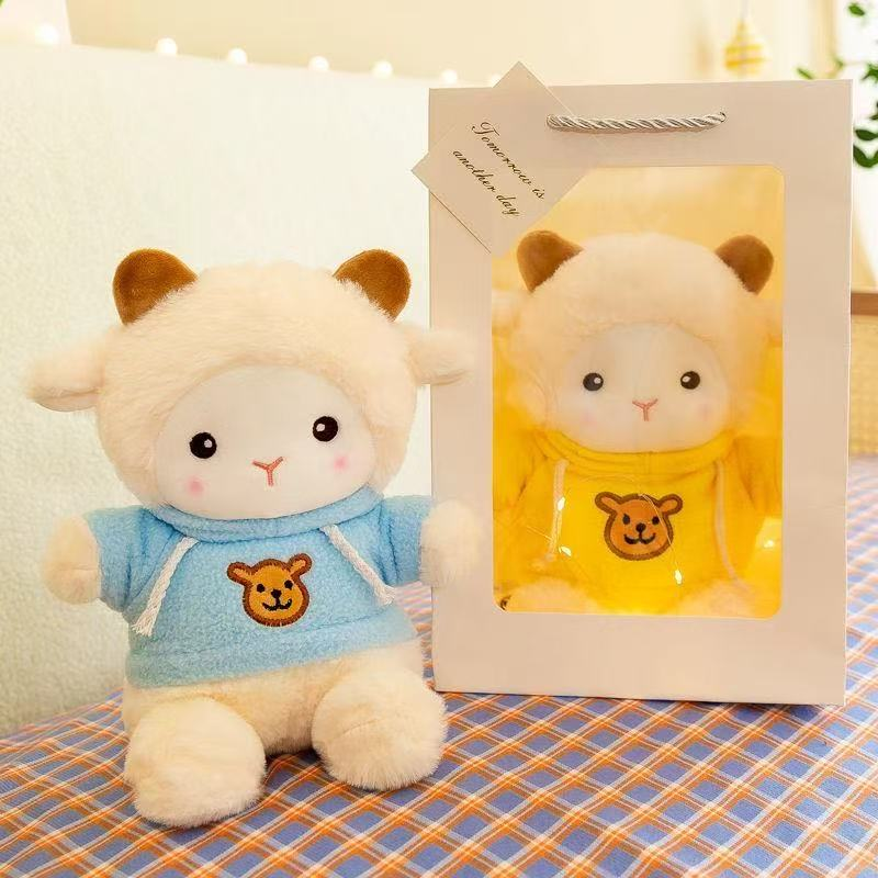网红可爱波克小羊公仔礼盒毕业玩偶毛绒玩具送闺蜜生日礼物女生