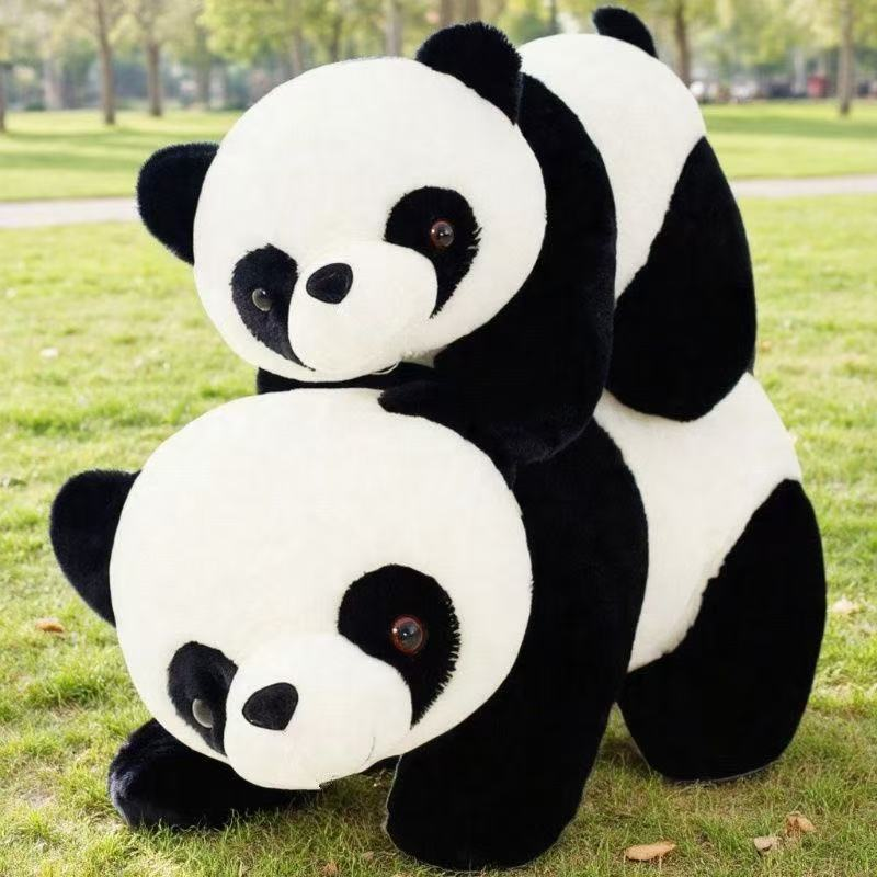 可爱仿真熊猫布娃娃毛绒玩具玩偶儿童睡觉抱枕公仔生日礼物女