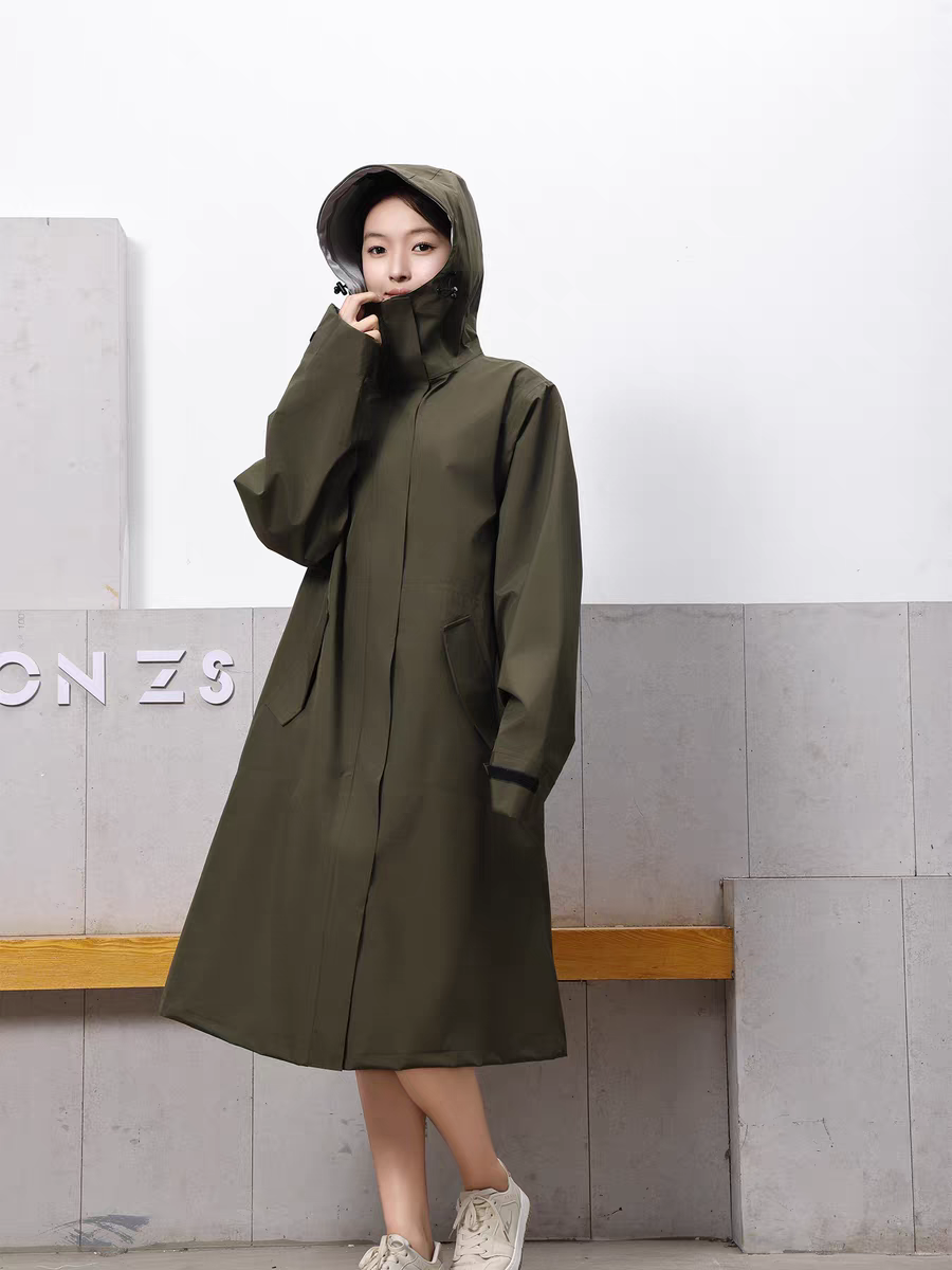 长款三层布雨衣男女通用多色可选高档风雨衣