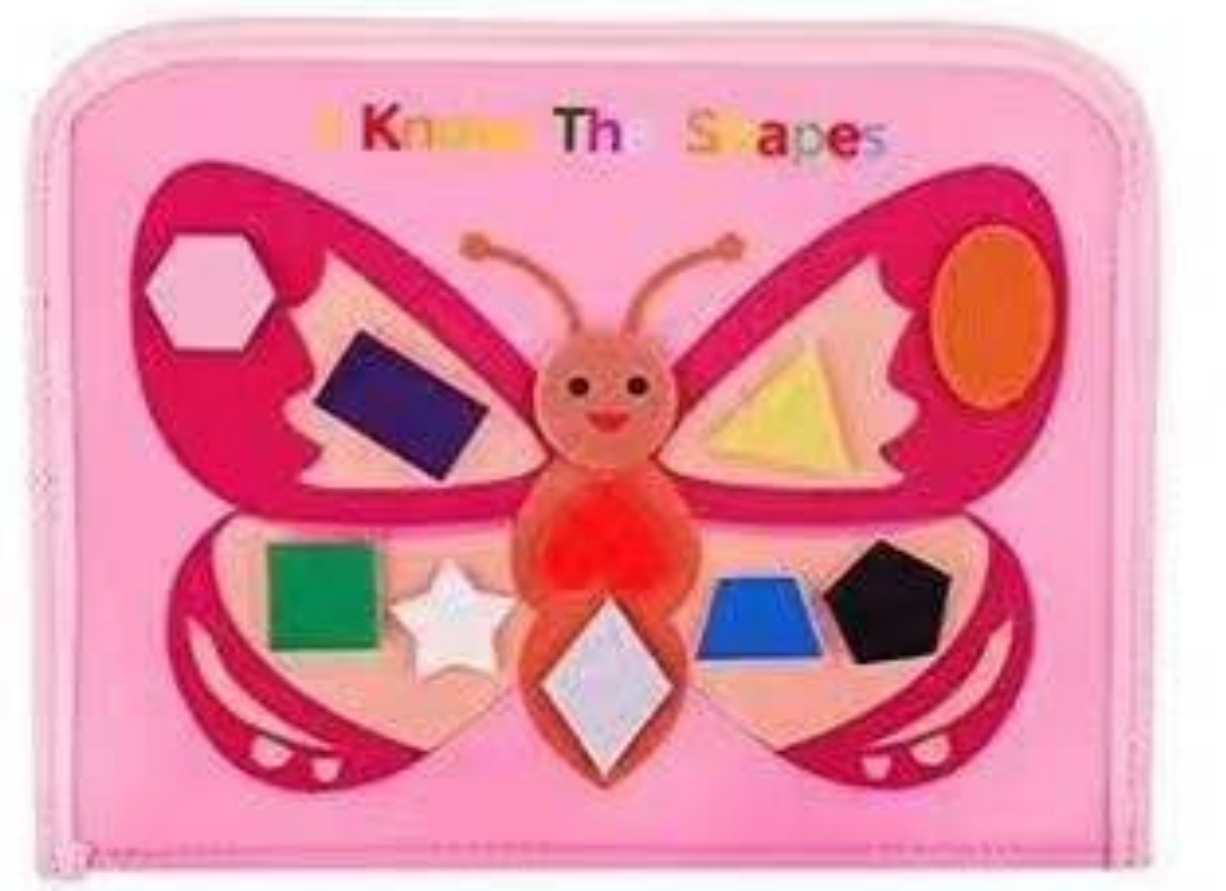 Educational toys: 8-sided multi-scene rainbow Unicorn felt book, Quiet book Application Scenario