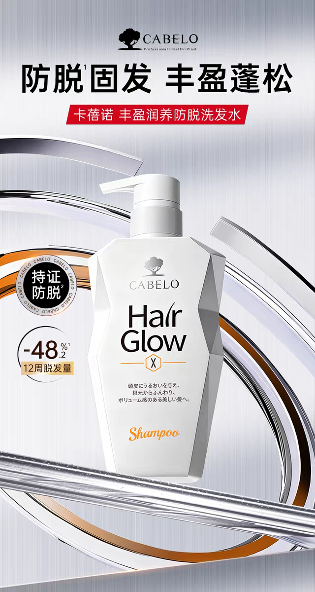 原装进口卡蓓诺丰盈润养防脱洗发水350ml 干性脱发洗发水详情图1