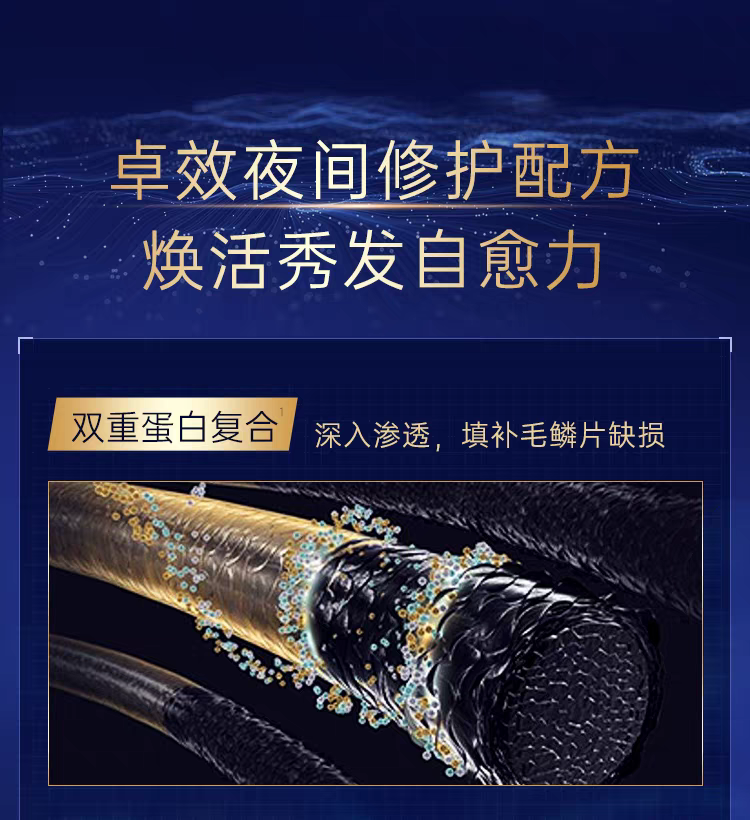 原装进口卡蓓诺夜间修护护发素350ml 防毛躁光泽强韧发丝柔顺不打结详情图5