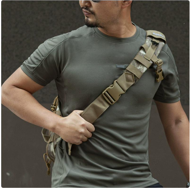 Outdoor men's summer sports tactical round-neck T-shirt, light, breathable, elastic, slimming sports short-sleeved Application Scenario