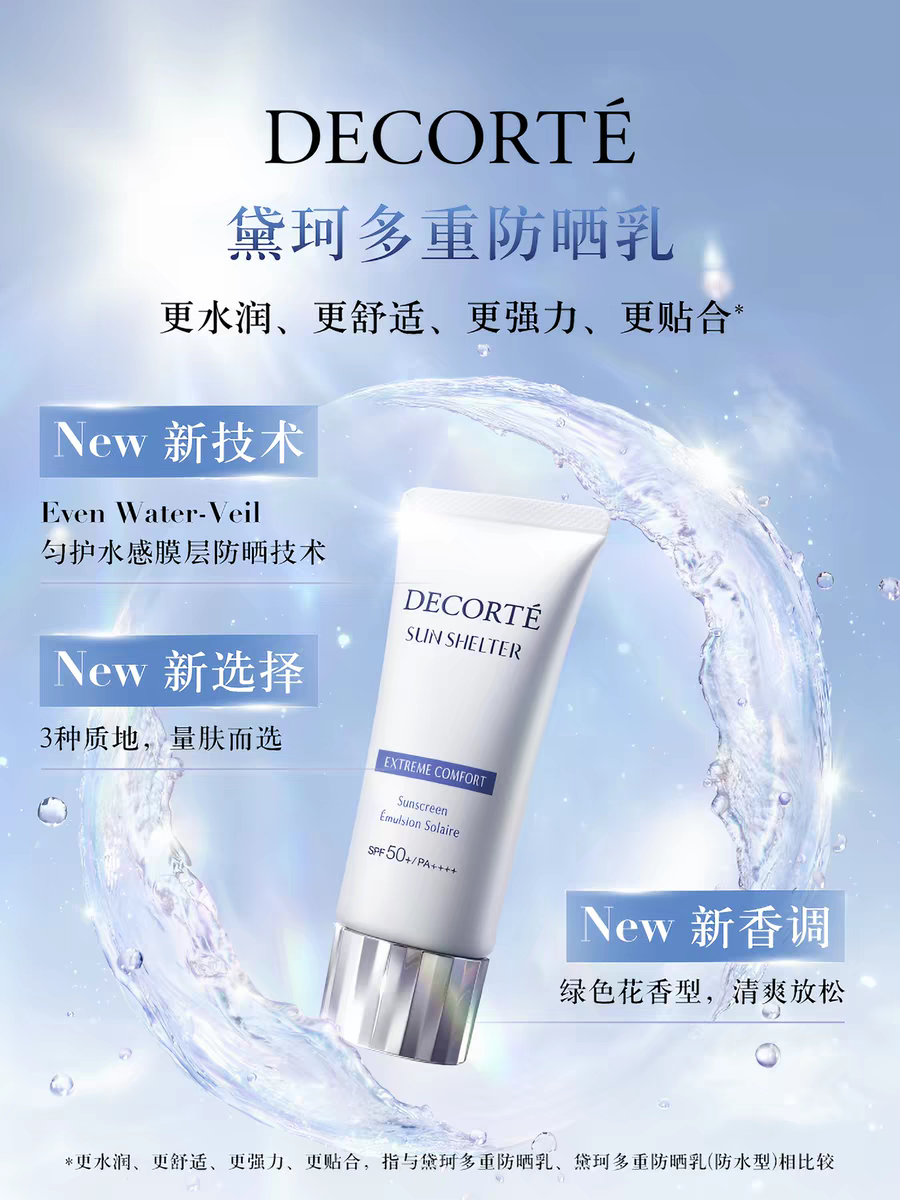 原装进口黛珂多重防晒乳舒润型60g 通勤水润防护妆前spf50细节图