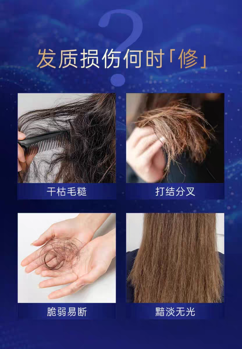 Original imported Capeno Night Repair Shampoo 350ml improves damaged hair quality, frizz, controls oil, strengthens and protects hair detail image 2
