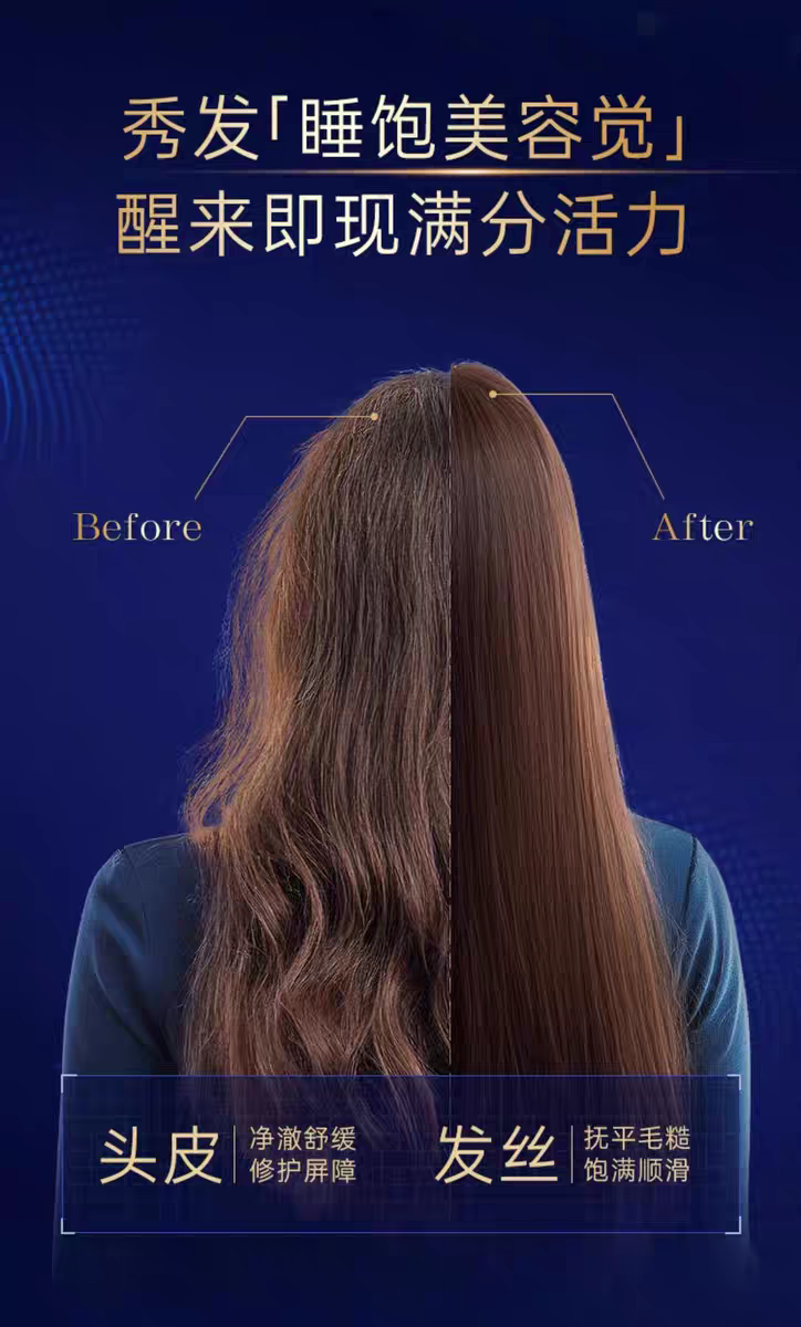 Original imported Capeno Night Repair Shampoo 350ml improves damaged hair quality, frizz, controls oil, strengthens and protects hair detail image 5