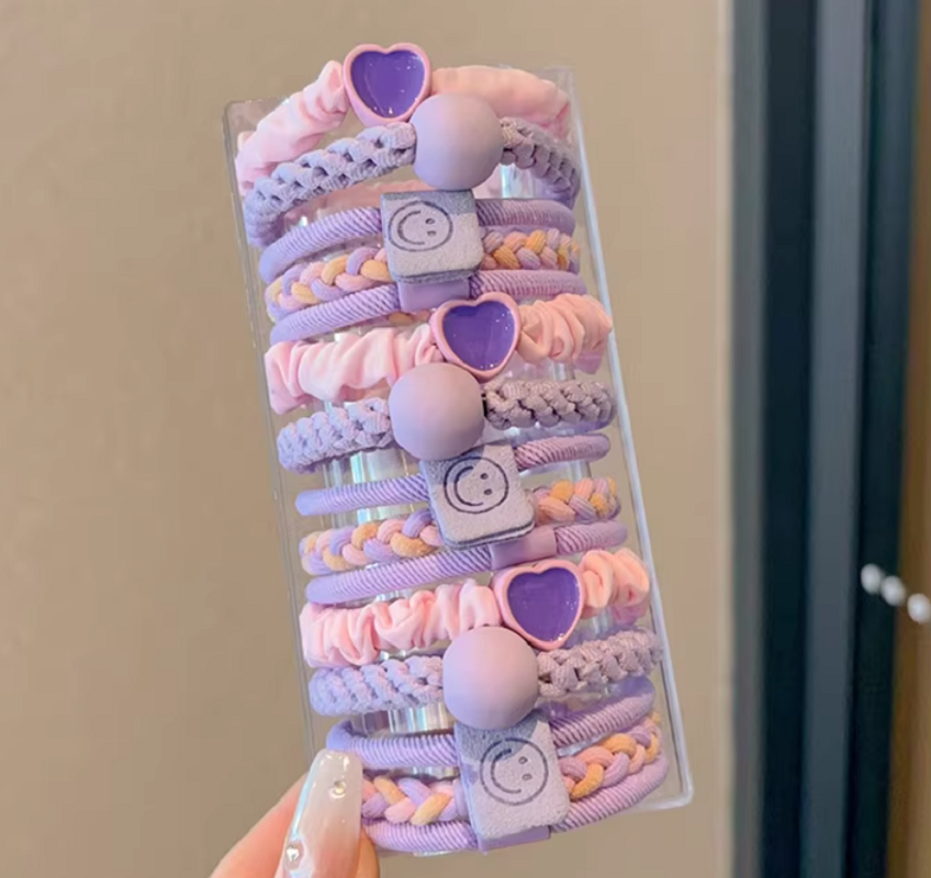 发圈/饰品/大肠发圈/韩国头绳/发光发圈白底实物图