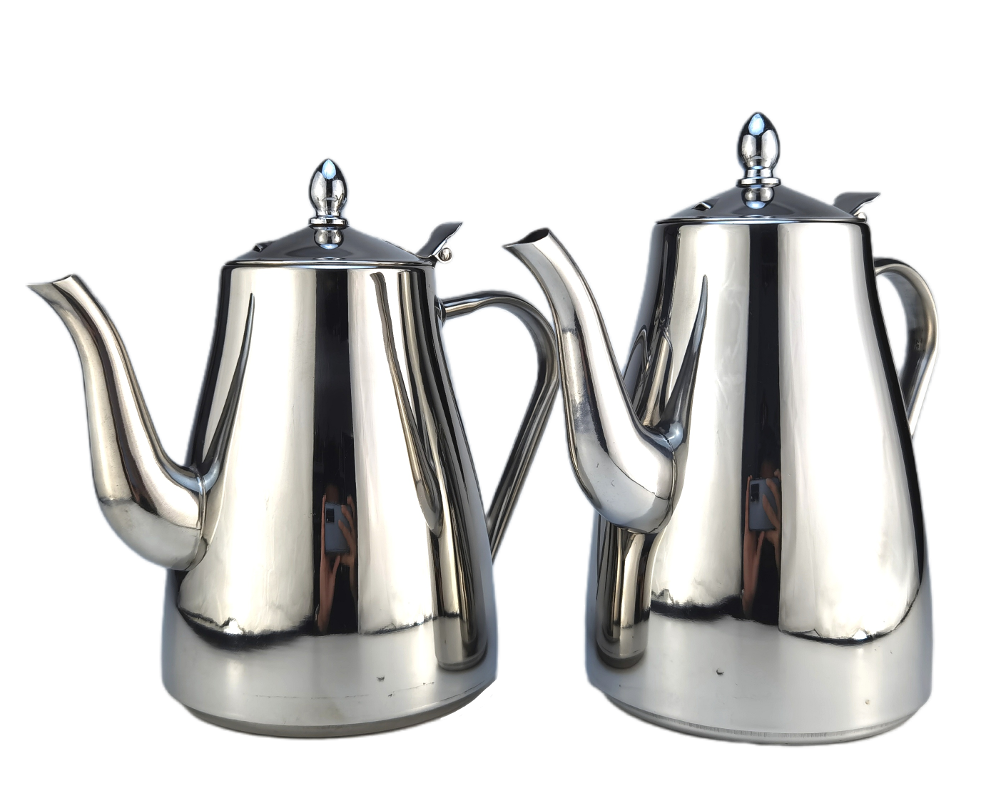 201不锈钢水壶、鸣音壶冷水壶咖啡壶烧水壶 圆形长嘴可带滤网