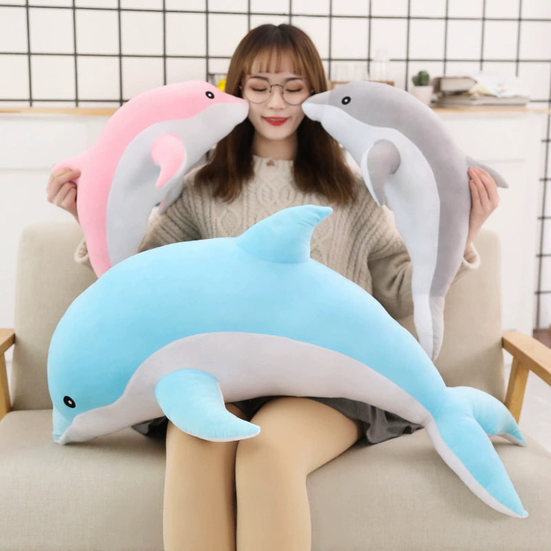 Cross-border cute dolphin plush toys, sleeping pillows, Marine animal aquarium children's gifts wholesale Application Scenario