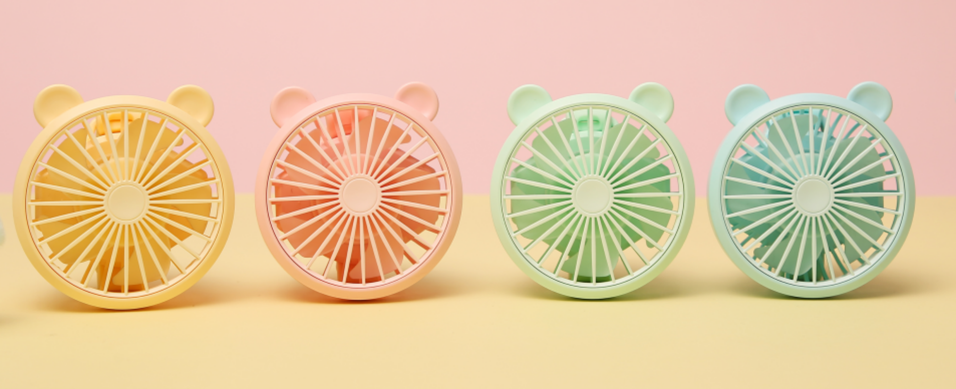 可爱小熊迷你风扇便携式降温儿童玩具夏日清凉神器