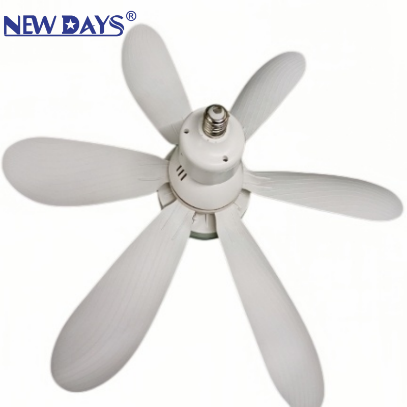 NEWDAYS brand's new cross-border E27 screw-type detachable blade fan lamp with remote control, outdoor and courtyard energy-saving lighting lamp, waterproof and dustproof Item Picture
