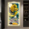 Home decoration decorative paintings, wall paintings, craft paintings, living room and bedroom decorative paintings, crystal porcelain paintings, LED entrance paintings with lights, large diamond carving paintings, factory direct sales, big discounts, customizable styles and sizes, aluminum alloy frames, gold and black styles available Application Scenario