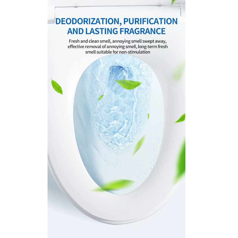 蓝色包装盒马桶清洁片强力去污除菌清新香氛细节图