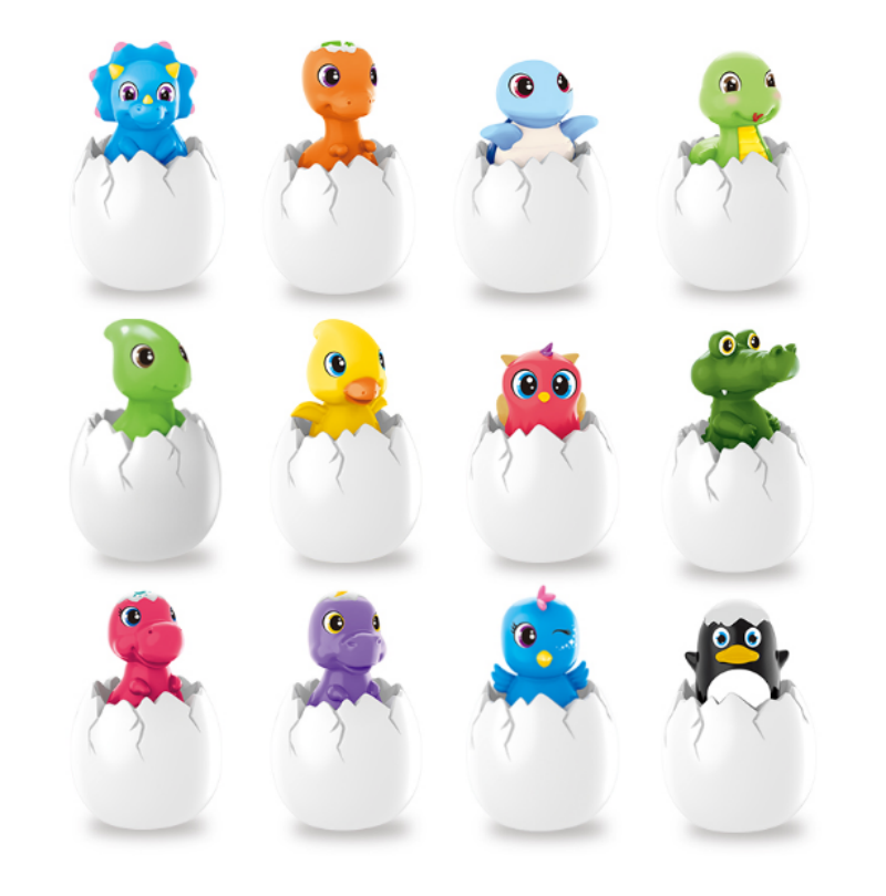 卡通动物蛋壳小动物玩具 会动会叫早教益智玩具安抚遥控灯