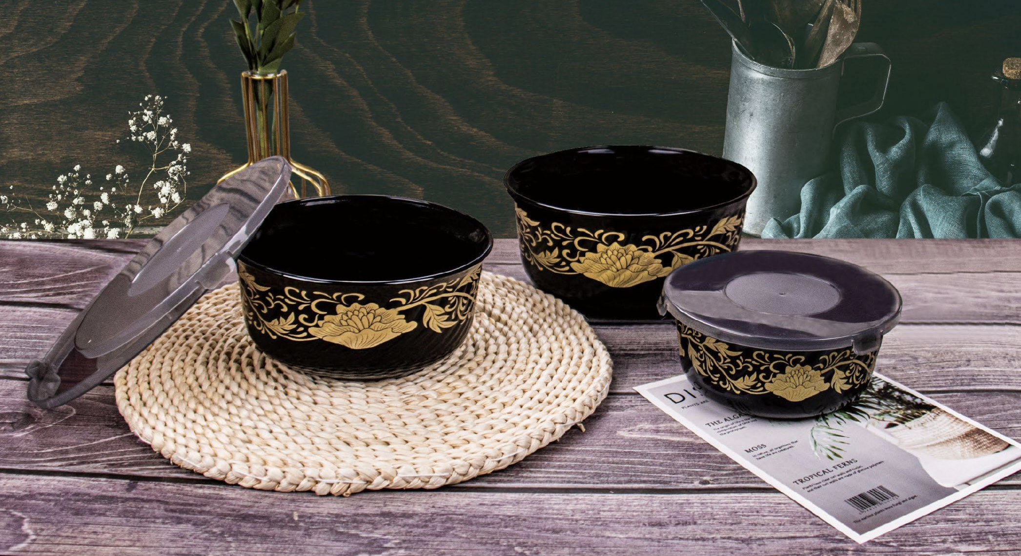 Rose white jade, porcelain white jade, glass, glass tableware, glass plate, opal glass set 038 details Picture