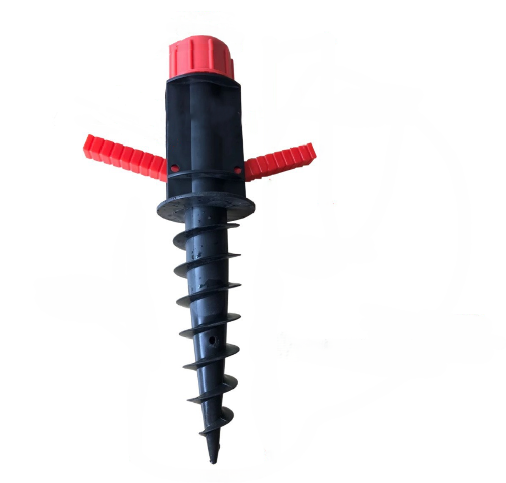 沙滩伞ABS螺旋伞插塑料脚地插，太阳伞配件大号塑料便携地插