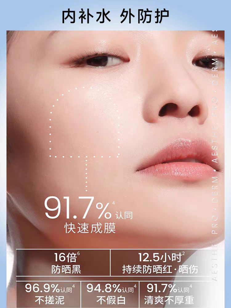 AHC Love and Pure Water Gentle Special Care Sunscreen 45ml is gentle, refreshing, non-oily and sun-resistant. It provides 50+ times protection against ultraviolet rays for both men and women outdoors Specification image