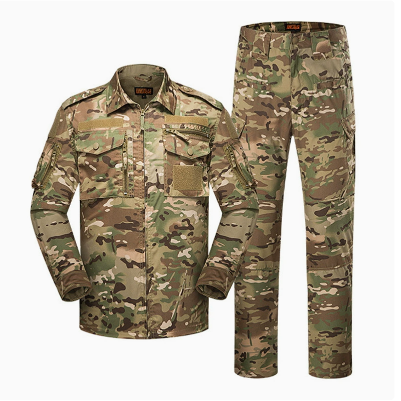 Al aire libre camuflaje entrenamiento trajes trajes tácticos respirables anti-rasgón trajes deportivos al aire libre al por mayor desgaste desgaste outwear Specification image