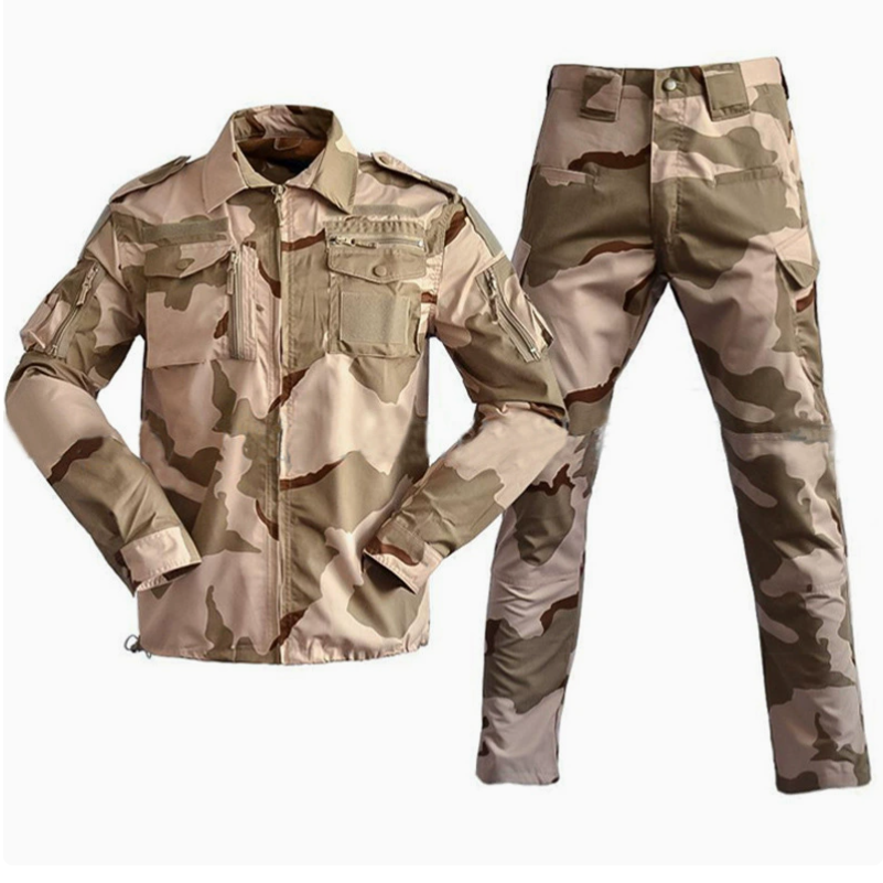 Al aire libre camuflaje entrenamiento trajes trajes tácticos respirables anti-rasgón trajes deportivos al aire libre al por mayor desgaste desgaste outwear Application Scenario