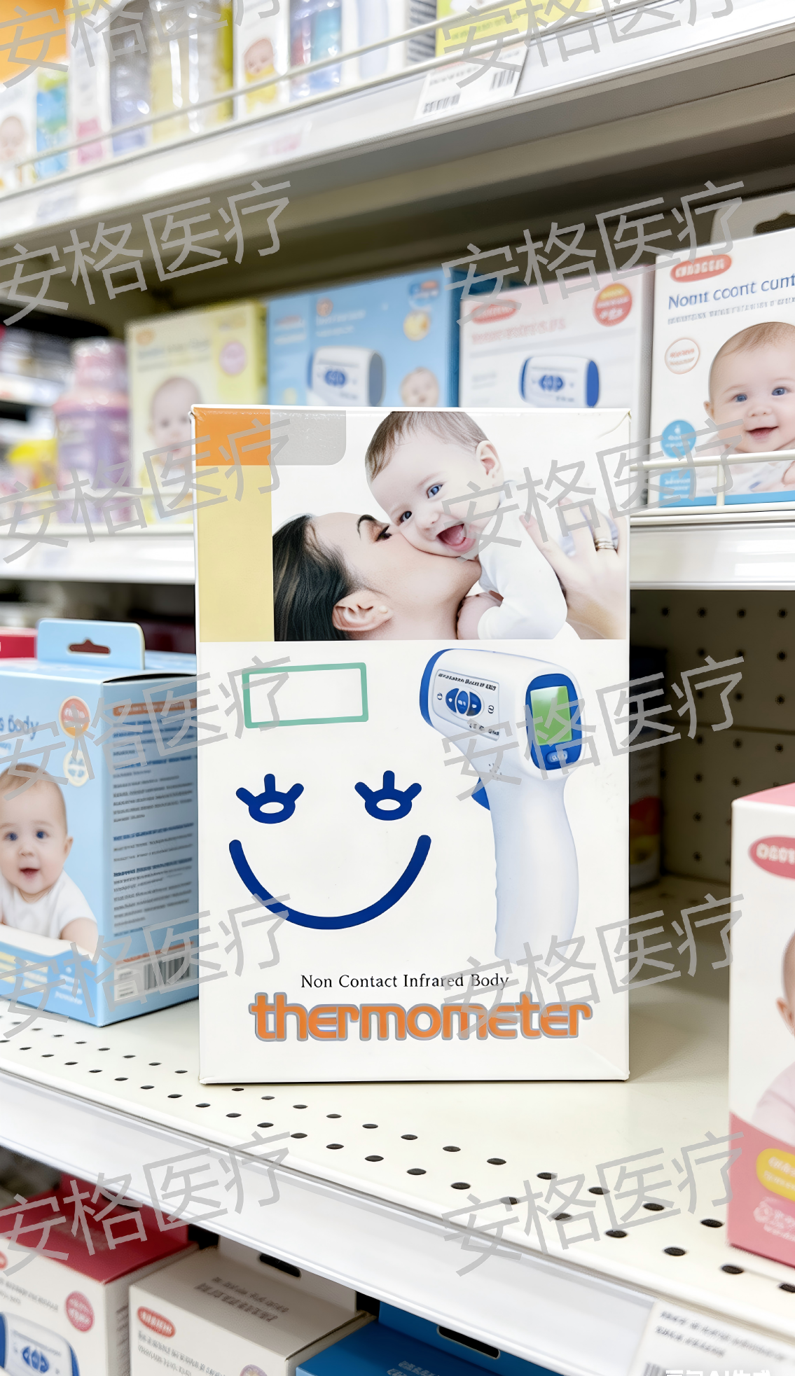 电子体温计外贸出口摄氏度华氏度数字智能跨境电商家用医用测温计产品图