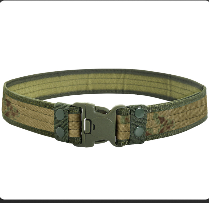 Military enthusiast outdoor sports camouflage canvas belt, EVA foam belt tactical belt, outdoor 600D encrypted training belt Item Picture