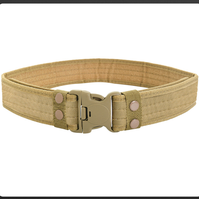 Military enthusiast outdoor sports camouflage canvas belt, EVA foam belt tactical belt, outdoor 600D encrypted training belt details Picture