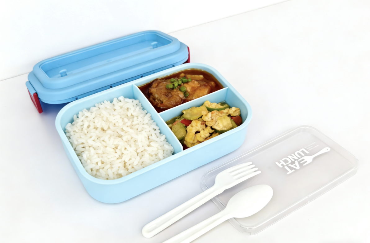 A 750ml large-capacity, stackable pp Japanese-style bento box for household sealed and leak-proof kitchen storage detail image 2