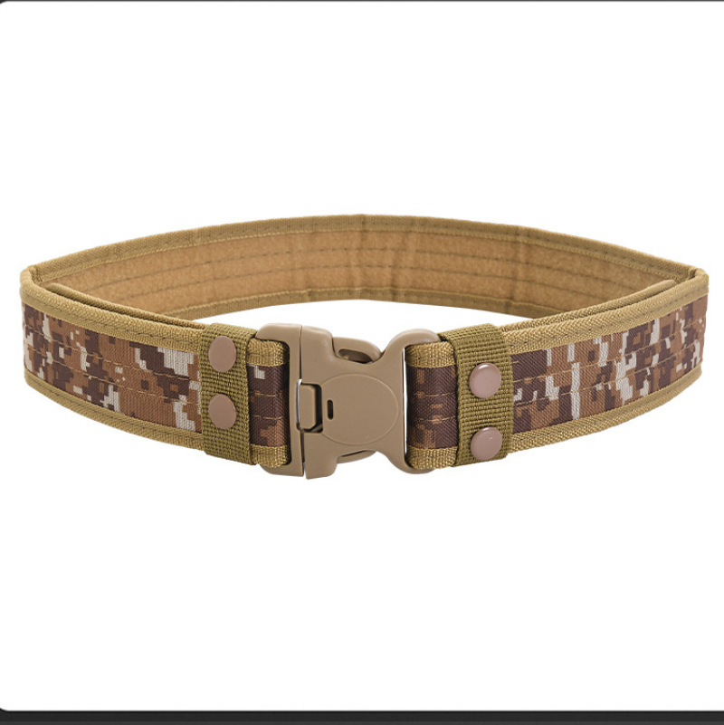 Military enthusiast outdoor sports camouflage canvas belt, EVA foam belt tactical belt, outdoor 600D encrypted training belt Application Scenario