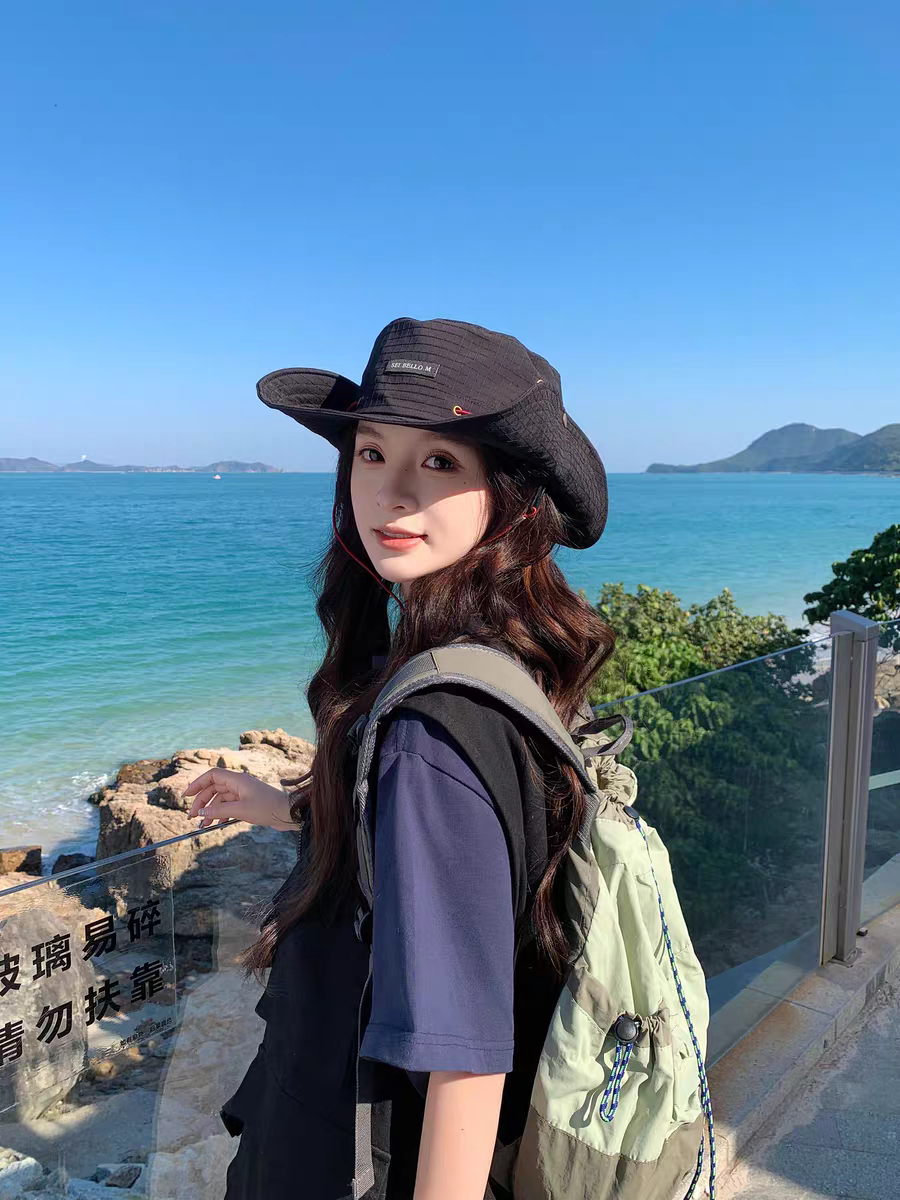 Solar-powered sunshade fan fishing cap fisherman's cap breathable UV protection outdoor sun protection fisherman's cap detail image 7