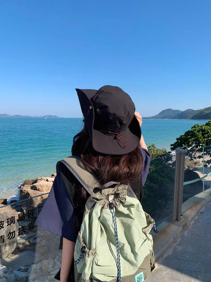 Solar-powered sunshade fan fishing cap fisherman's cap breathable UV protection outdoor sun protection fisherman's cap detail image 6