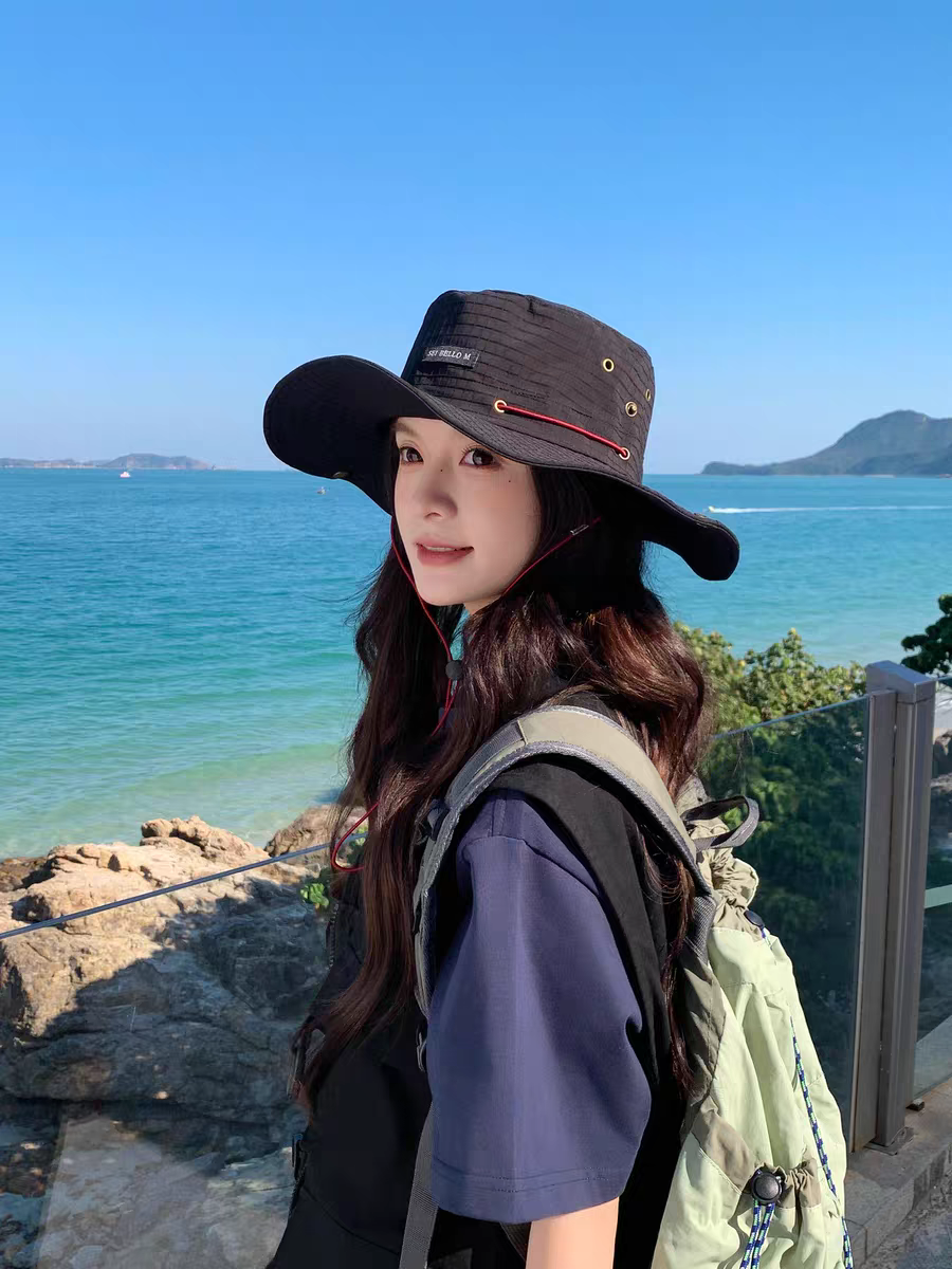Solar-powered sunshade fan fishing cap fisherman's cap breathable UV protection outdoor sun protection fisherman's cap Item Picture