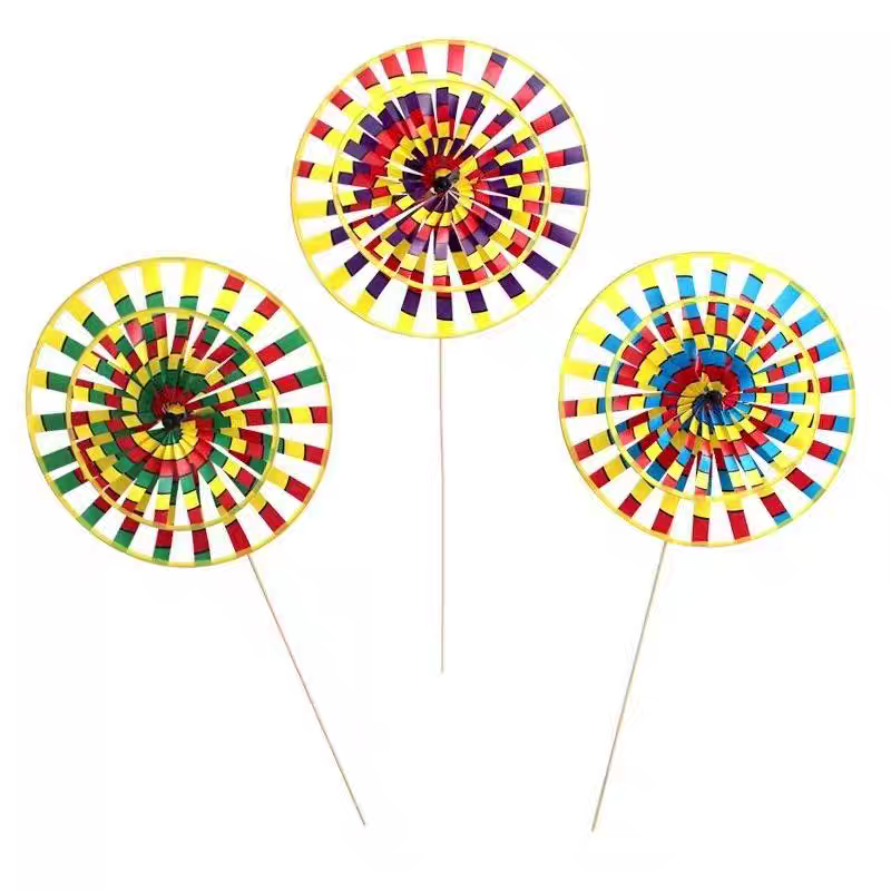 Colorful old Beijing windmill children's toys, outdoor garden courtyard decoration, activity props, park scenic spots, street vending detail image 5