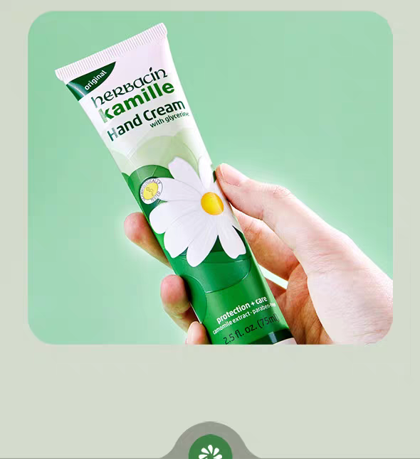 Herbacin Haobenqing German Chamomile Classic Hand Cream 75ml, German chamomile and small Daisy moisturizing and hydrating detail image 15