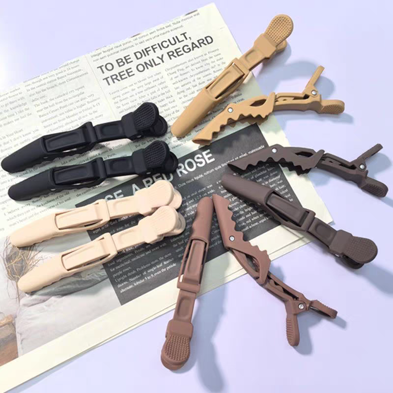 美发无痕发夹刘海鸭嘴鳄鱼发卡侧边定位夹理发化妆师专用头发夹详情图5