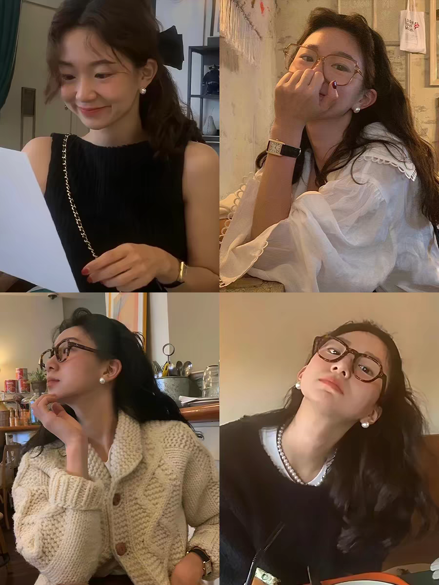 fever同款珍珠耳钉999纯银施家耳环2026新款爆款高级轻奢正圆耳饰饰品