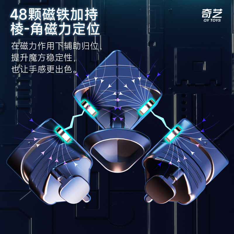 益智玩具奇艺磁力三阶魔方奇艺M Pro魔方详情1