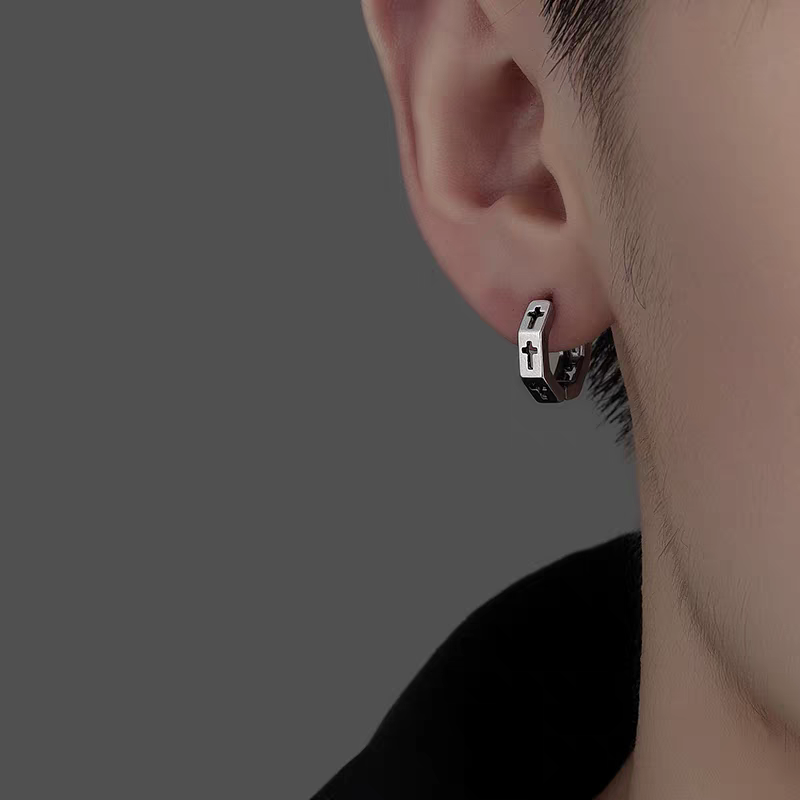 Vintage jewelry earrings, women's fashionable and retro ear clips, design sense jewelry earrings details Picture