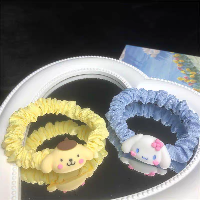 Cute osmanthus dog Melody KT cat hair band Sweet and girlish heart hair rope Internet celebrity ins leather band hair rope Small intestine circle Yifan Accessories 02 Application Scenario