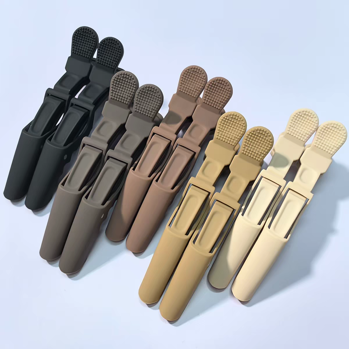 美发无痕发夹刘海鸭嘴鳄鱼发卡侧边定位夹理发化妆师专用头发夹详情图2