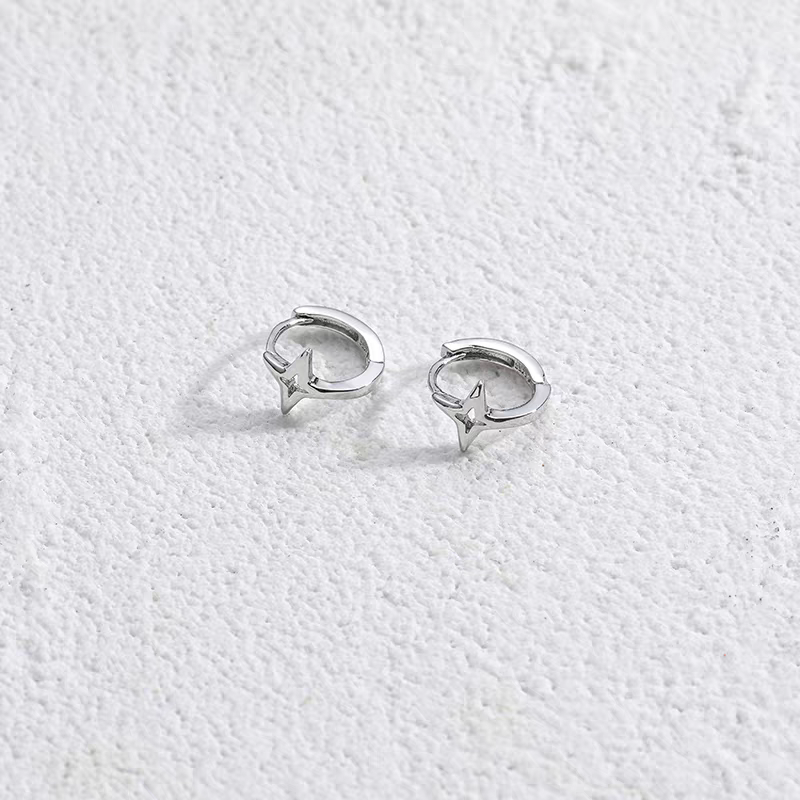 Vintage jewelry, earrings, earrings, women's fashionable ear clips, retro design sense, Changsheng jewelry details Picture
