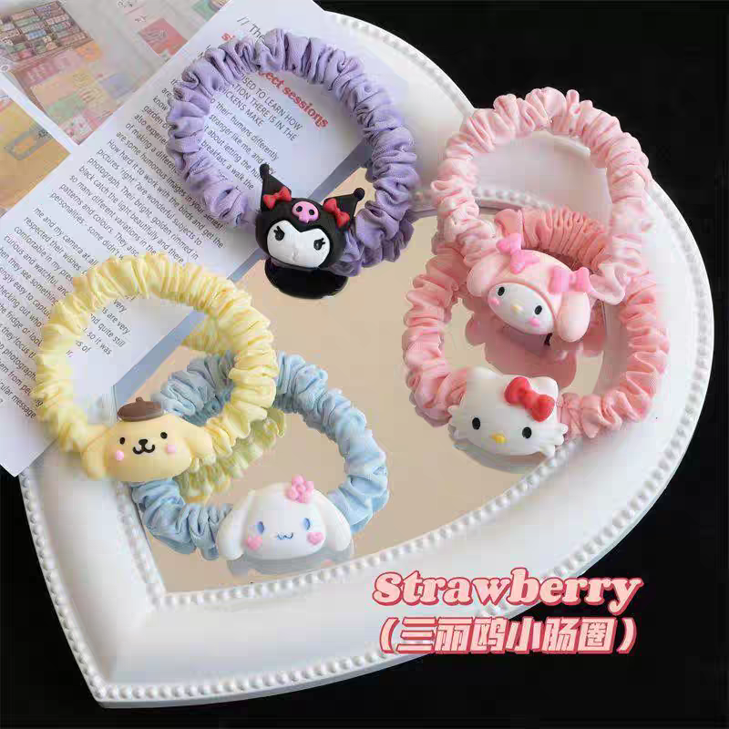 Cute osmanthus dog Melody KT cat hair band Sweet and girlish heart hair rope Internet celebrity ins leather band hair rope Small intestine circle Yifan Accessories 02 Item Picture